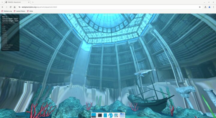 ทดสอบ WebGL บน Chromium