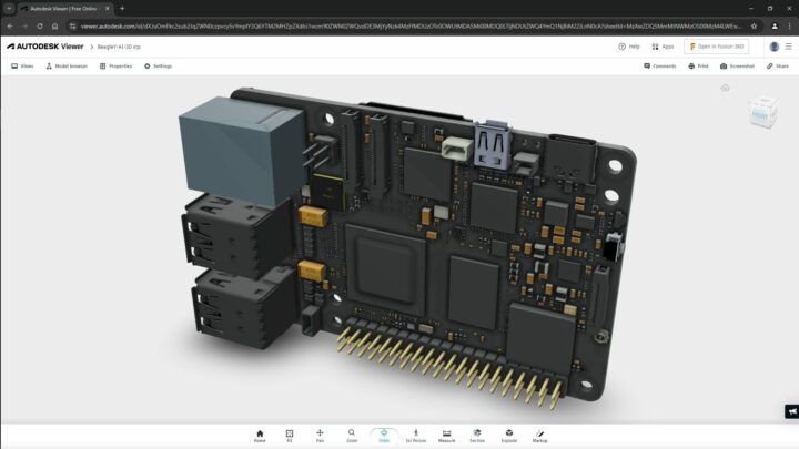 ไฟล์ 3D ของบอร์ด BeagleY-AI