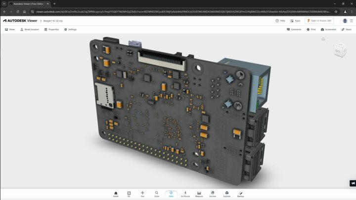 ไฟล์ 3D ของบอร์ด BeagleY-AI