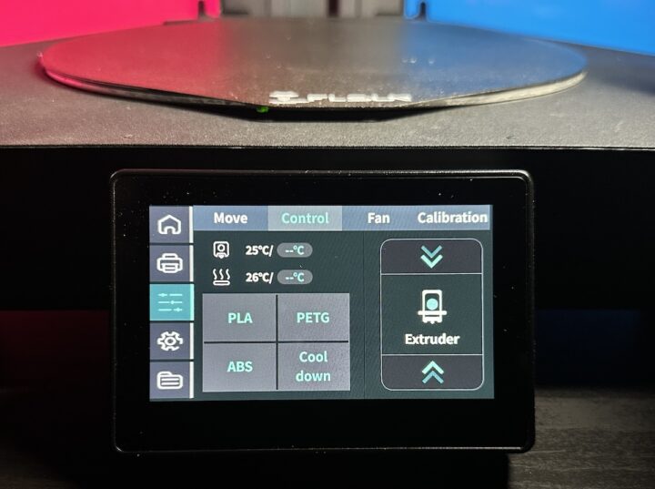 flsun t1 lcd display control mode