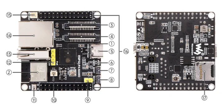 ESP32-P4 board MIPI CSI MIPI DSI