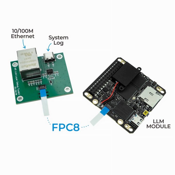 LLM module internet debug board