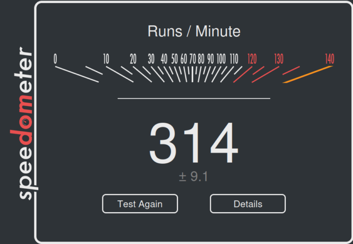 Speedometer 2.0 Firefox ubuntu