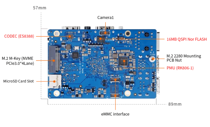 Orange Pi 5 Ultra bottom side