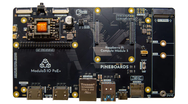 Pineboards Modulo5 IO PoE IO board ToP