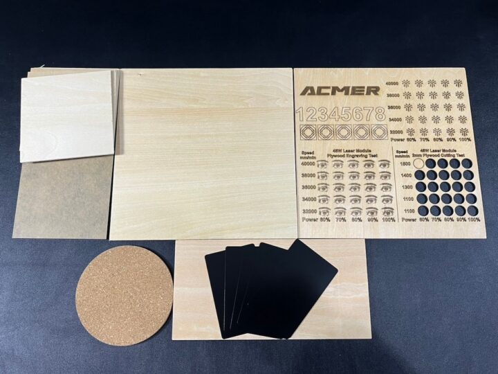 ACMER P3 48W Laser Engraver Engraving Materials