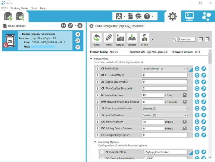 Digi XCTU software