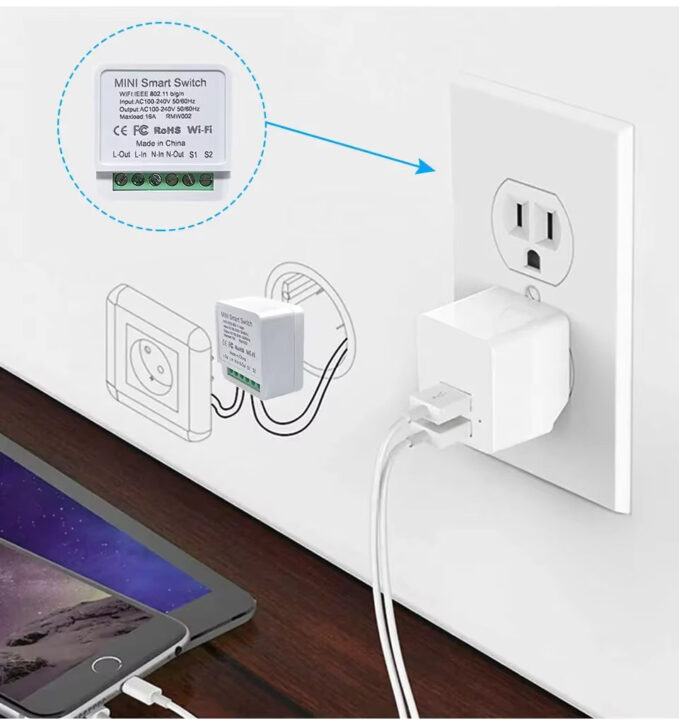 GGBEE mini wi fi smart switch placement