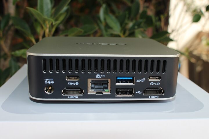 GEEKOM A6 Mini PC rear panel