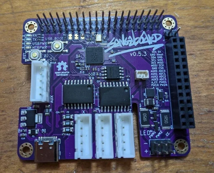 Saganboard 0.5 RP2040 motor control board