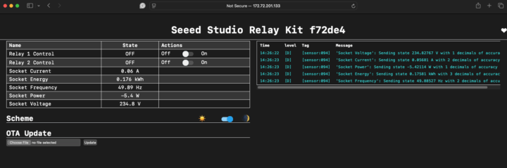 SeeedStudio 2ch AC Relay ESPHome