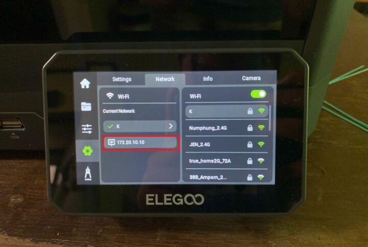 ELEGOO Centauri Carbon 3D printer Network