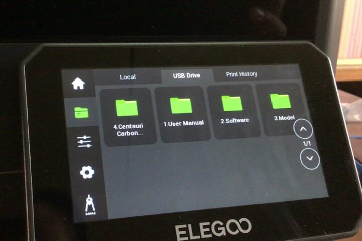 ELEGOO Centauri Carbon 3D printer Touch Sreen First Print USB Drive