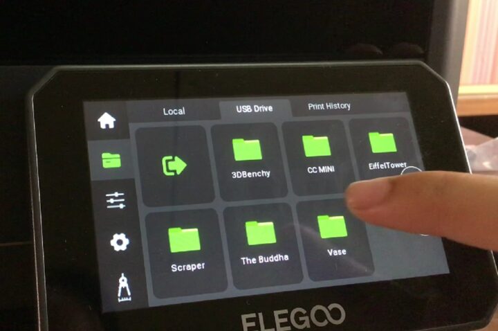 ELEGOO Centauri Carbon 3D printer Touch Sreen First Print USB Drive Select 3D Print