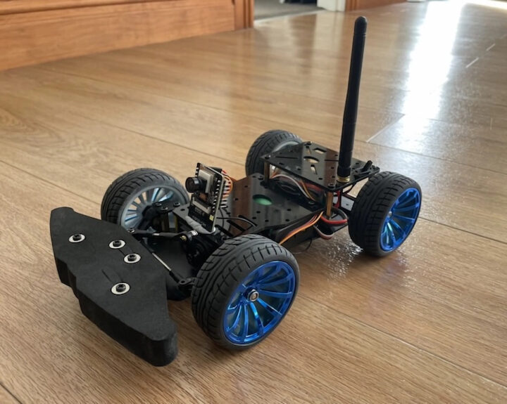 ESP32-CAM robot car off the shelf parts