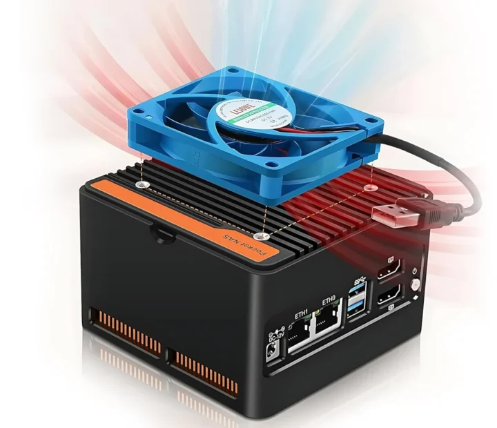 External USB cooling fan for mini PC