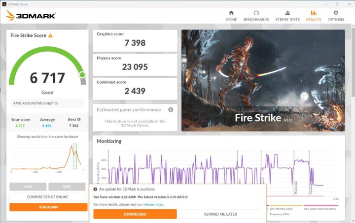 Fire strike Score 1920x1080