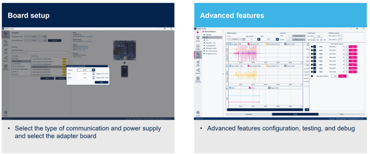 MEMS Studio softwear main functionalities