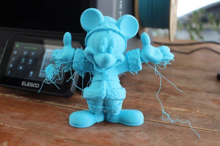 Mickey mouse ELEGOO Centauri Carbon 3D printer no support