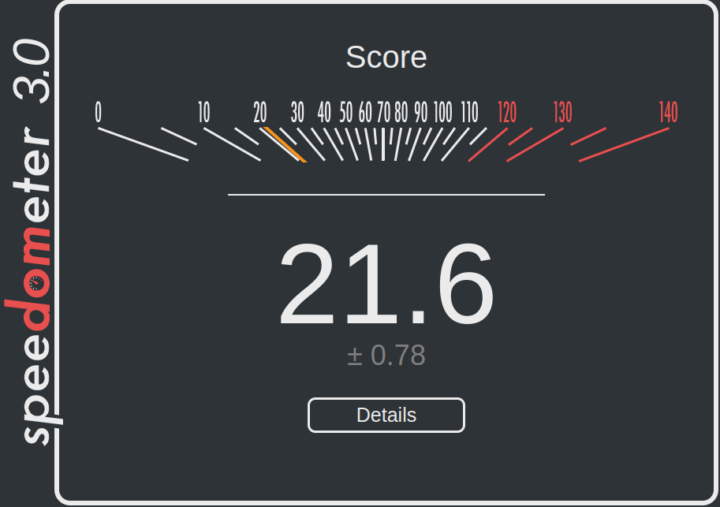 Speedometer 3.0 test