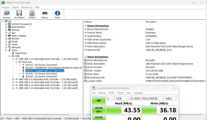 USB 2.0 type A test