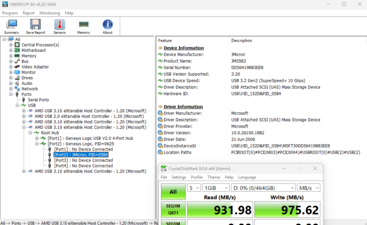 USB 3.2 type A test front1