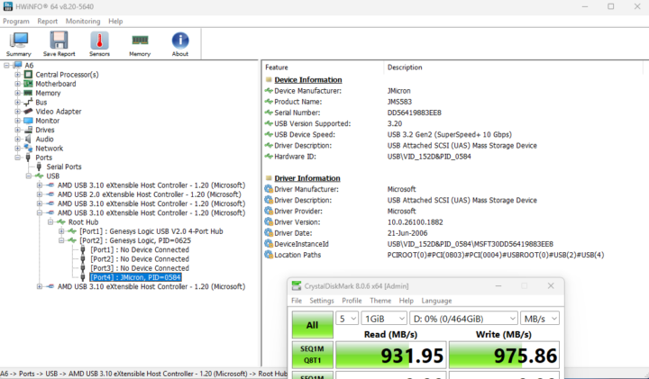 USB 3.2 type A test front2