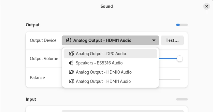 Armbian Analog Output HDMI1 Audio