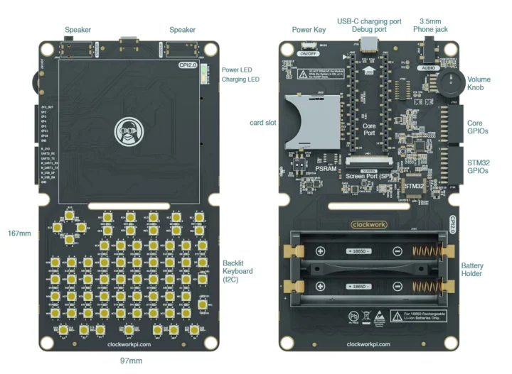 ClockWorkPi v2.0 mainboard