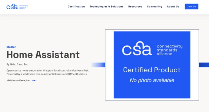 Home Assistant Matter Certification