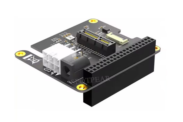 Spotpear Pi5 PCIe Standard Slot Adapter