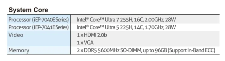 iEP 7040E vs iEP 7041E