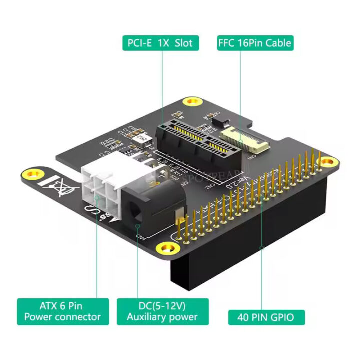 potpear Pi5 PCIe Standard Slot Adapter