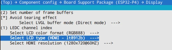 HDMI LT8912b config HDMI LT8912b config