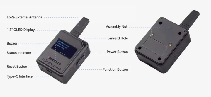 ESP32 S3 SX1262 Meshtastic off grid communication device