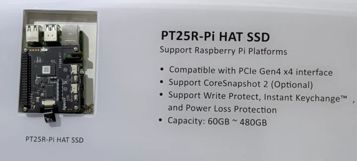 PT25R-Pi HAT SSD Computex 2025