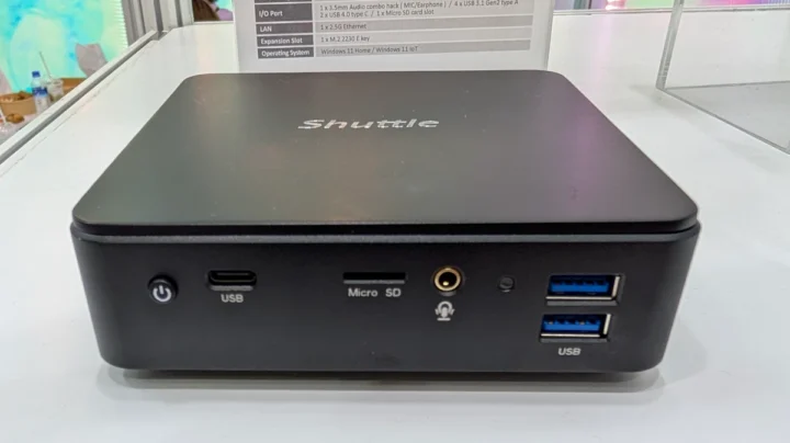 Shuttle XPC Nano AI Mini PC G1 Computex 2025