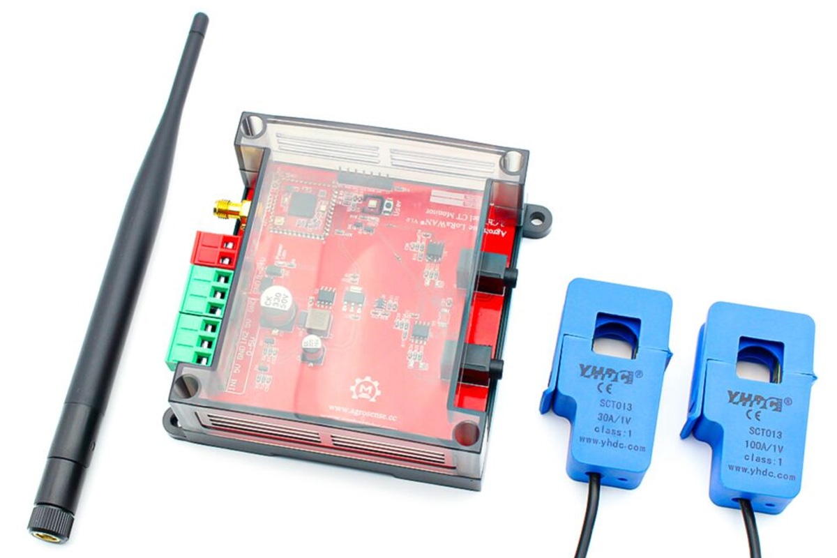 AgroSense 2 Channel LoRaWAN AC Current Monitor