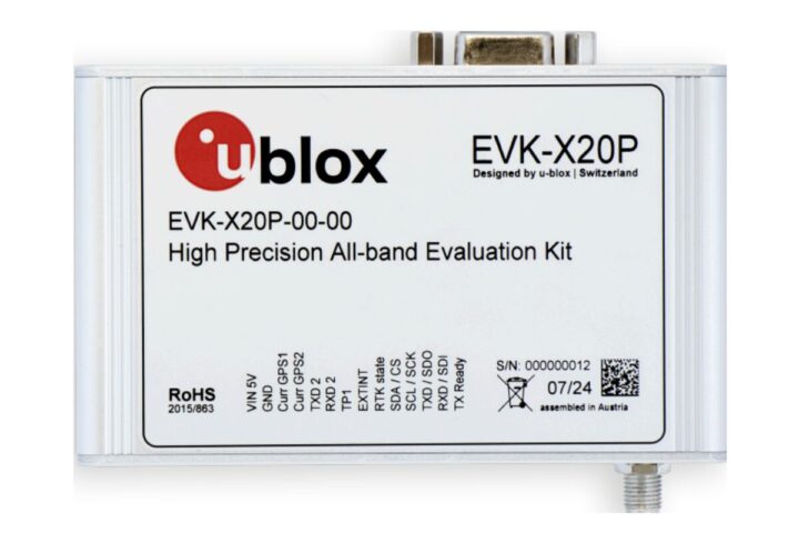 EVK-X20P u-blox X20P high precision GNSS evaluation kit EVK-X20P u-blox X20P high precision GNSS evaluation kit