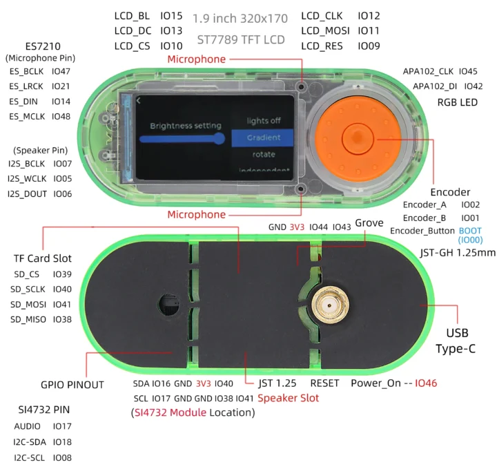 LILYGO T-Embed SI4732 board