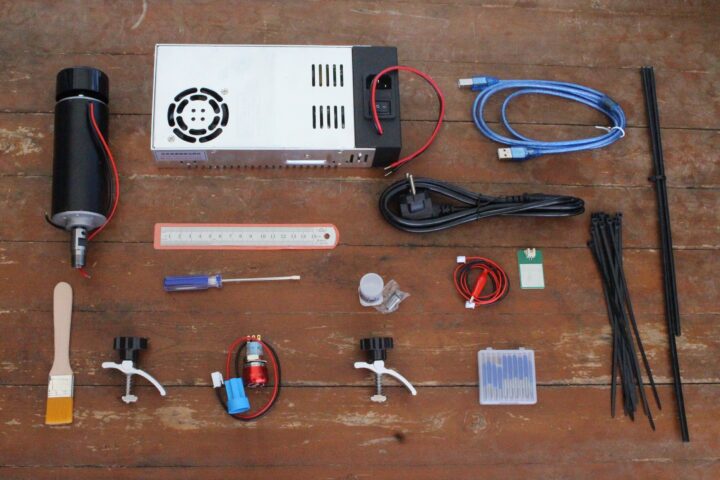 LUNYEE 3018 Pro Unboxing power supply Spindle Motor Cable