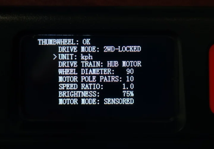 MEEPO V5 switch to kph