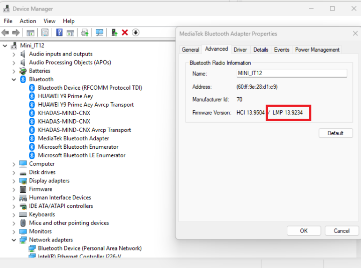 Mini IT12 Intel Core i7 1280P bluetooth5.4