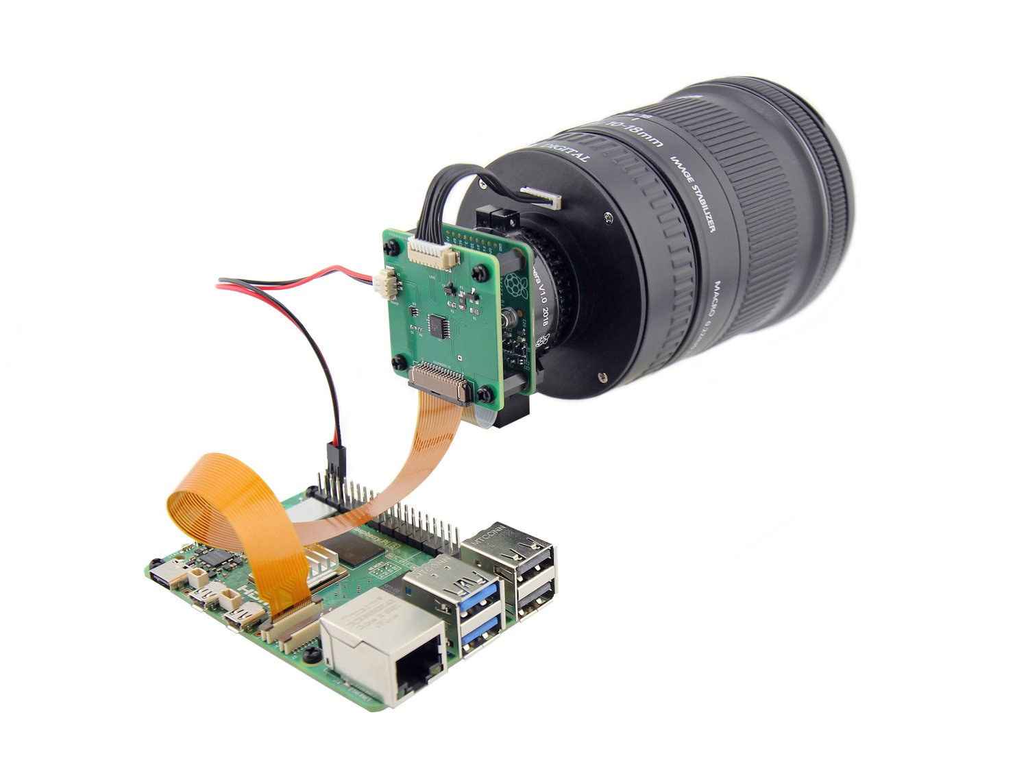 Raspberry Pi HQ Camera Canon EF/EFS lenses