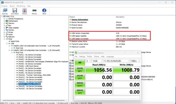 USB 3.2 Gen 2 Type A front 1