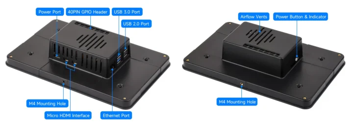 Waveshare case for Raspberry Pi 5 7 inch diplays