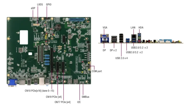 AAEON COM Express Type 6 Type 10 carrier board AAEON COM Express Type 6 Type 10 carrier board