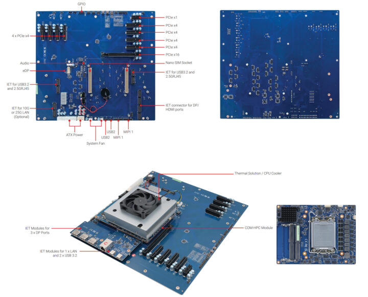 EEV-HC10 EATX form factor carrier board for COM HPC module EEV-HC10 EATX form factor carrier board for COM HPC module