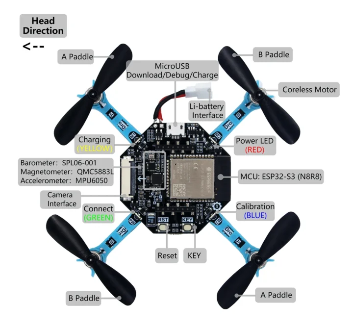 ESP32-S3 drone specifications