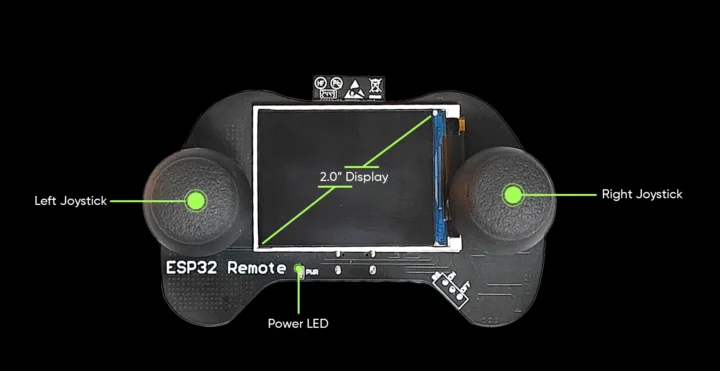 ESP32-S3 robot car joystick top